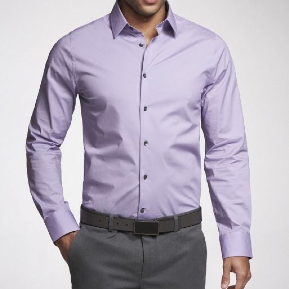 express fitted dress shirt